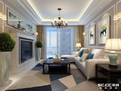 锦绣华城现代风格170平米四居室装修案例