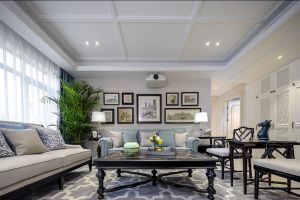 【生活家装饰公司】三房二厅的简美家居欣赏 淡蓝色的古典设计