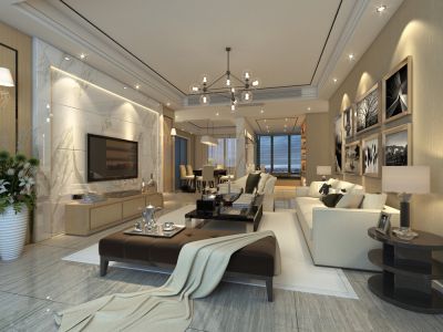 深业滨江半岛新古典风格装修案例