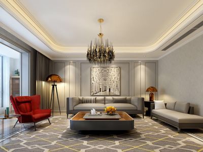 金浦紫御东方现代风格装修案例