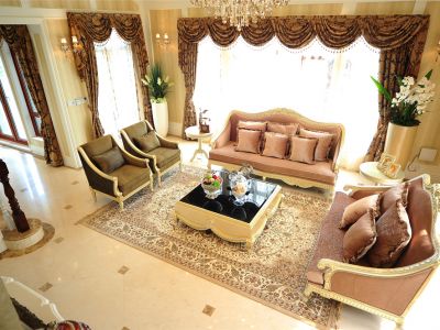 莲湖山庄美式新古典235平米别墅装修案例