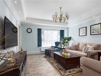 香格里拉三居117平米美式风格装修案例