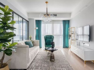 河湟小镇二期三居99平米简约风格装修案例