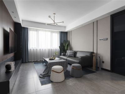 天桥丽景三居88平米现代风格装修案例