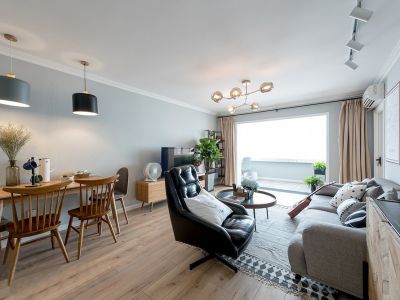 尚东国际三居88平米简约风格装修案例