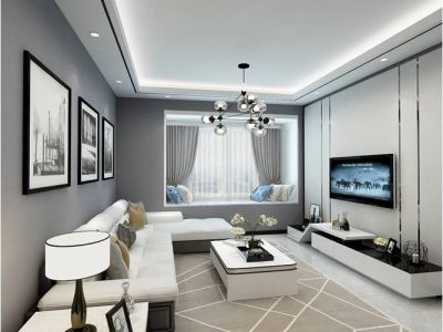 尚东国际 83平米简约风格装修案例