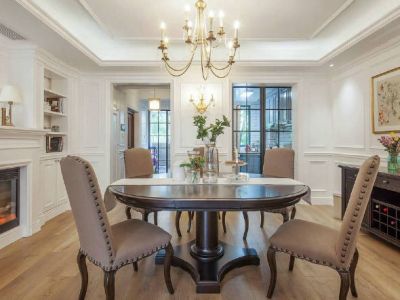 保利理想城 123平米美式风格装修案例