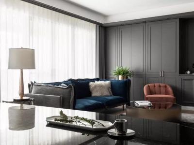 140㎡现代美式,简约华丽的混搭,档次端庄的气质~