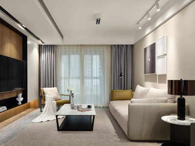 阳光城未来悦现代简约风格三居室装修案例