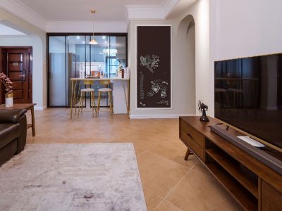 招商曦城三居室田园风格装修案例