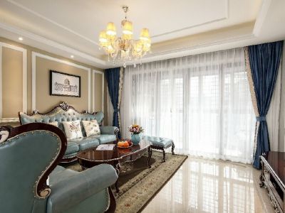 兰州融创城138平米欧式风格三居室装修案例