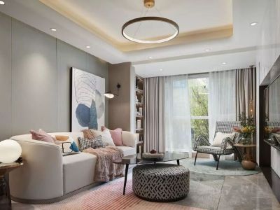 立达俊园120平米现代风格三居室装修案例