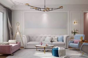 86平米简约法式风格案例 给人完美又精致的感觉