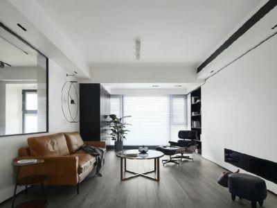 旭辉江山阅简约风格142平米装修案例