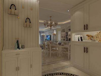 文鑫时代星空131平米欧式风格三居装修案例