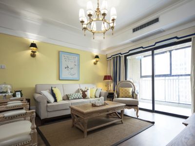 天意华苑地中海风格75平米二居室装修案例