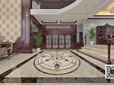 独院别墅320平米三层古典欧式风格装修案例