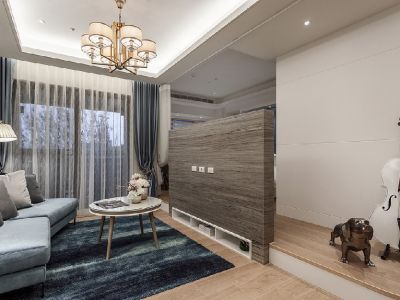 欢乐滨海现代风格65平米装修案例