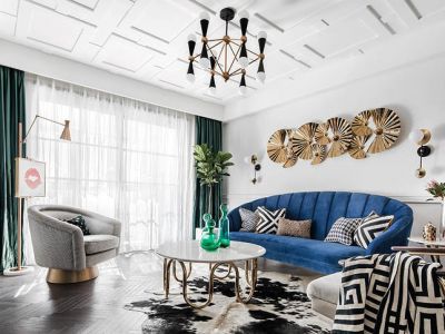 新龙城三居114平欧式风格装修案例