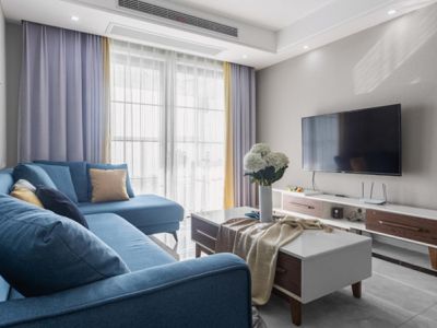 上京华府二居86平现代风格装修案例