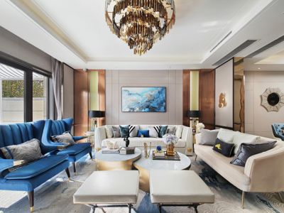 和平小区三居116平欧式风格装修案例