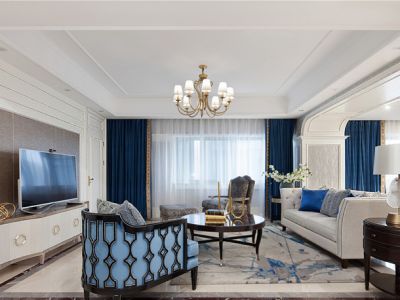 亿达帝景三居116平欧式风格装修案例