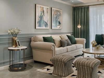 东南郡121平三居室北欧极简风格装修案例