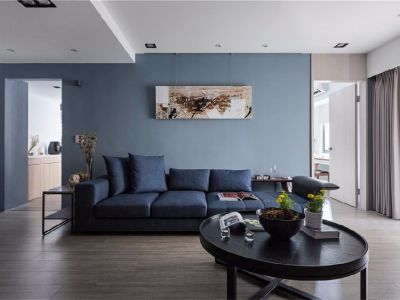 宜家公园127平三居室现代简约风格装修案例