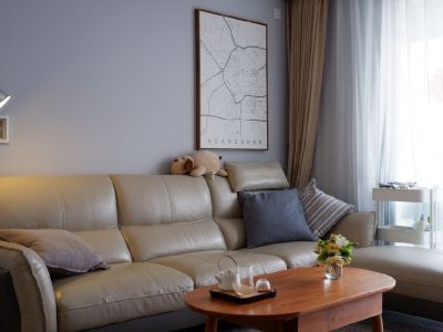 恒大潘安湖124平三居室现代简约风格装修案例