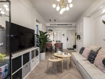 菁华园75平二居室北欧极简风格装修案例