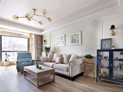 汉源国际丽城107平三居室现代简约风格装修案例