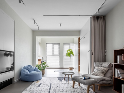 华辰丽景90平二居室北欧极简风格装修案例