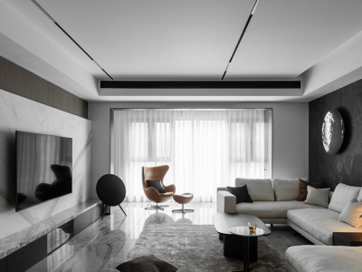 雍景新城200平四居室现代简约风格装修案例