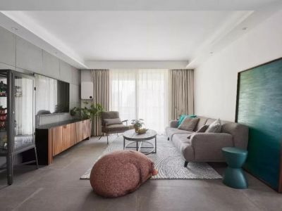 观海澜庭简约风格134平米三居室装修案例