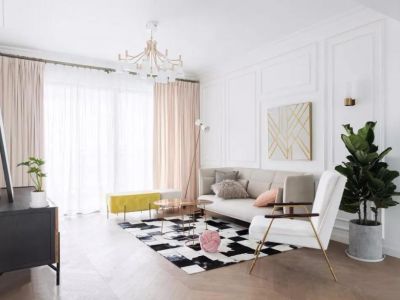 瑞景公园现代风格115平米三居室装修案例