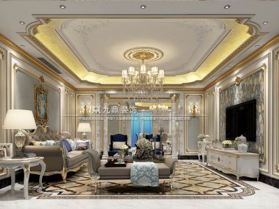 君悦山法式风格207平米平层装修案例