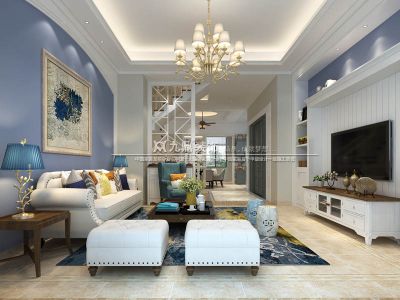 香格里墅美式风格350平米别墅装修案例