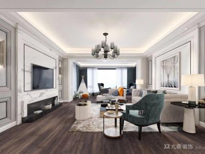 新景国际外滩现代风格160平米复式装修案例