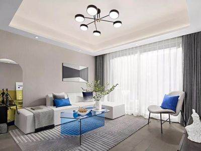 南光城简约风格82平米二居室装修案例