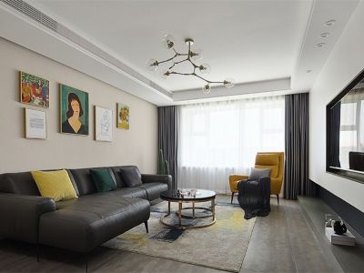 颐合府北欧风格115平米装修案例