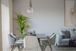 极简的设计加上浅灰色的搭配，空间依然格外温馨