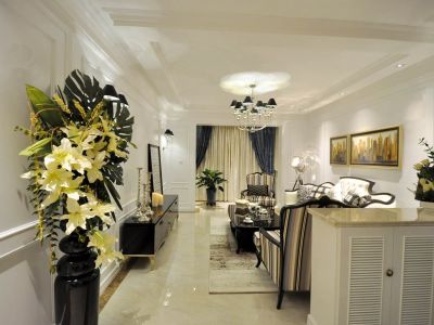 南拾苑新古典113平米三室两厅装修案例