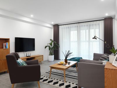 盛和天下二居85平现代风格装修案例