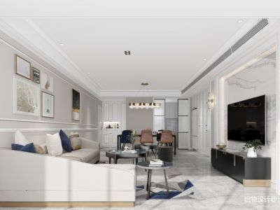 中建锦绣天地北欧风格四居室装修案例