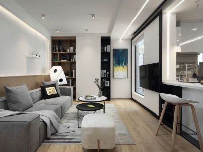 九树现代风格二居室装修案例