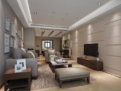 曲江龙邸现代风格180平米装修案例