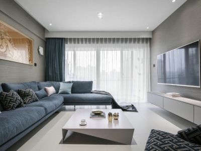 恒大帝景现代风格130平米装修案例