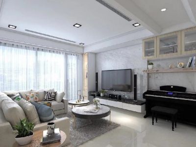 江南花山郡83平二居室现代简约风格装修案例