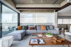 工业风格复式阁楼装修案例赏析 曲直之间的设计之美