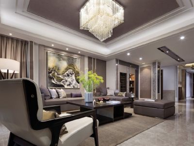 浐灞生态区绿城西安全运村120平米三居现代风格